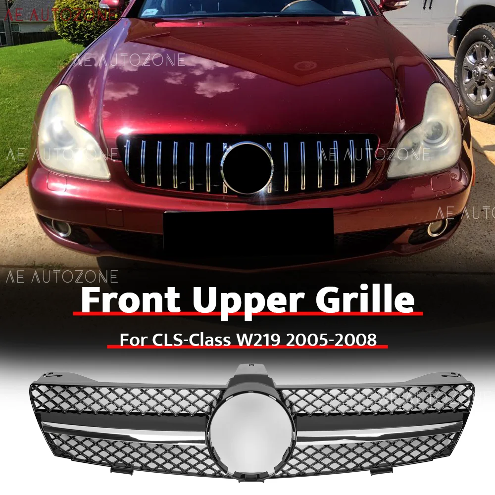 Glossy Black Front Bumper Grille For CLS-Class W219 2005-08 CLS350 CLS500 CLS550 CLS55 CLS63
Glossy Black Front Bumper Grille For CLS-Class W219 2005-08 CLS350 CLS500 CLS550 CLS55 CLS63