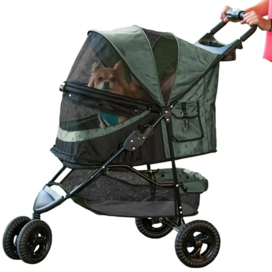 Pet Gear No-Zip Special Edition 3 Wheel Pet Stroller for Cats/Dogs, Zipperless Entry, Easy One-Hand Fold, Removable Liner, Cup
Pet Gear No-Zip Special Edition 3 Wheel Pet Stroller for Cats/Dogs, Zipperless Entry, Easy One-Hand Fold, Removable Liner, Cup