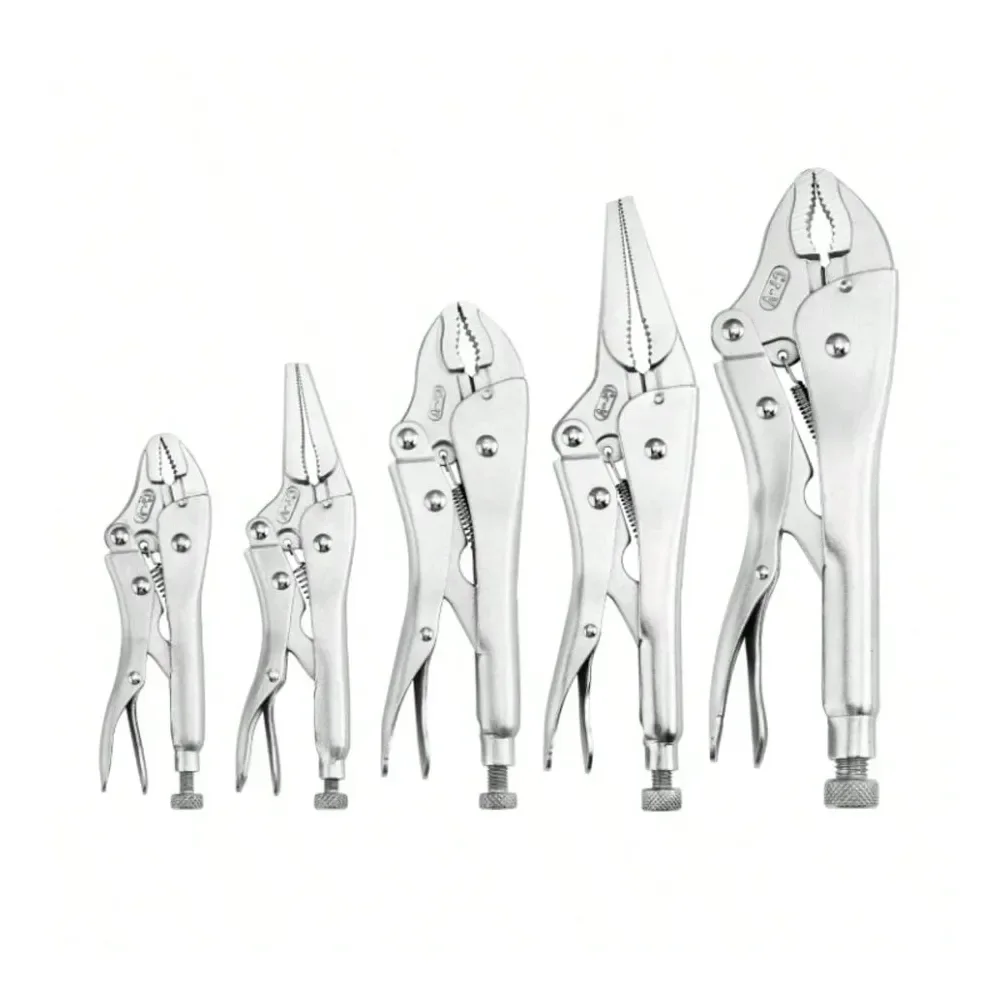Locking Pliers Set With Vanadium Steel, Includes 5 7 10 Curved Jaw 6.5 9 Long Nose PliersTrending, Best Seller, New Arrival
Locking Pliers Set With Vanadium Steel, Includes 5 7 10 Curved Jaw 6.5 9 Long Nose PliersTrending, Best Seller, New Arrival