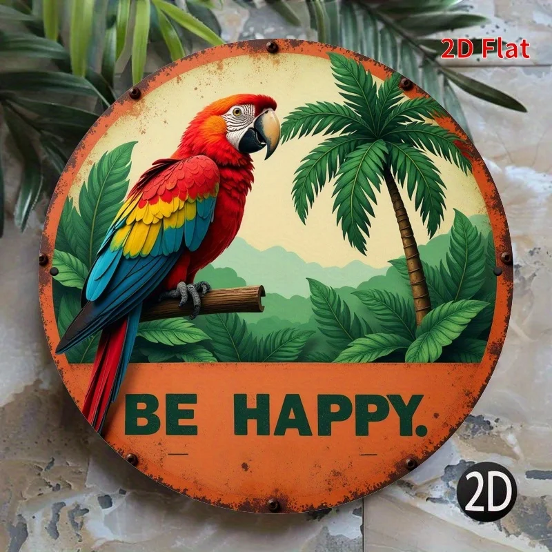 Parrot Beach Coconut Happy Life metal sign, round sign, suitable for terraces,homes, 2D Flat, Perfect for Room Decor
Parrot Beach Coconut Happy Life metal sign, round sign, suitable for terraces,homes, 2D Flat, Perfect for Room Decor