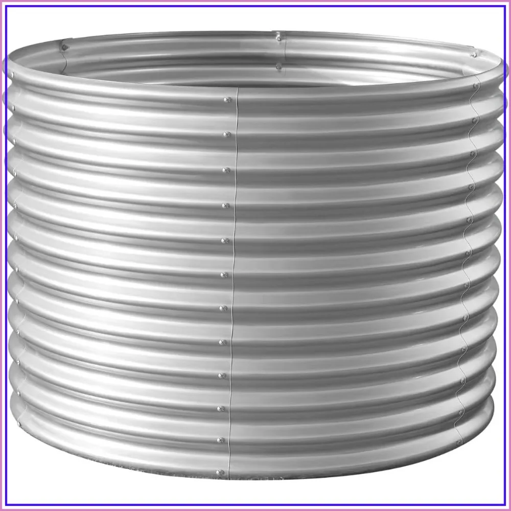 4x4x3ft Galvanized Raised Garden Bed Kit, Round Planter Boxes for Vegetables, Large Metal Beds for Outdoor
4x4x3ft Galvanized Raised Garden Bed Kit, Round Planter Boxes for Vegetables, Large Metal Beds for Outdoor
