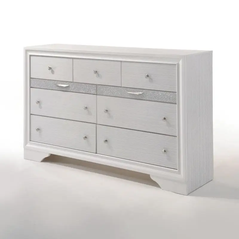 White Finish Dresser Drawer Storage for Bedroom or Living Room Furniture
White Finish Dresser Drawer Storage for Bedroom or Living Room Furniture