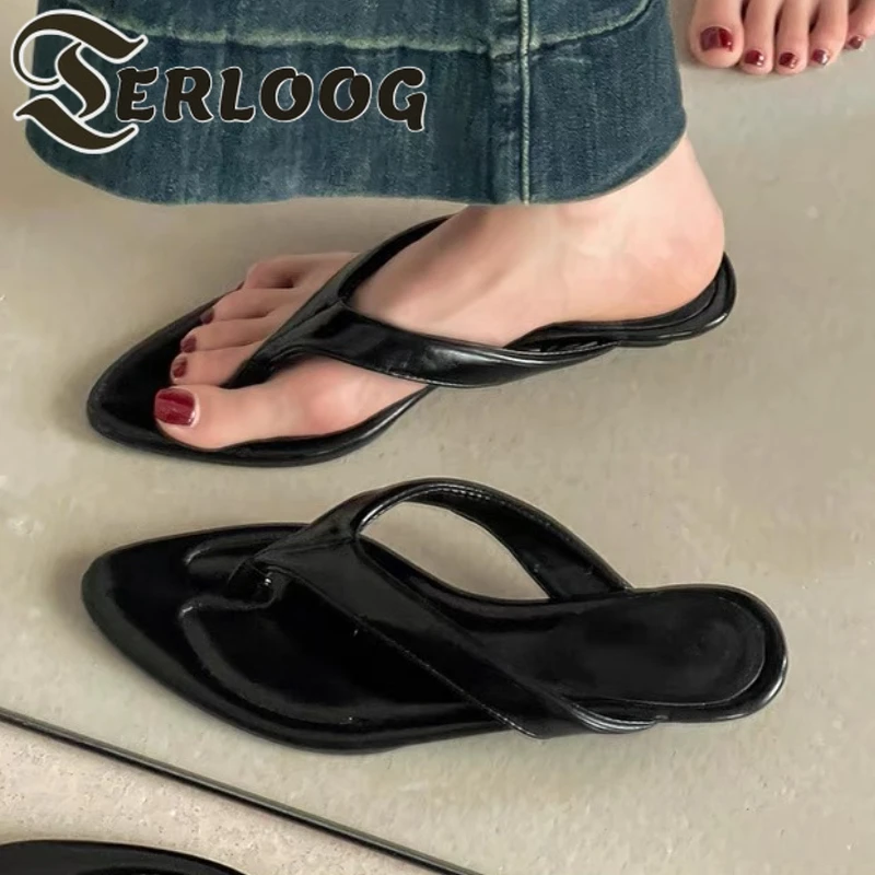 Women Pointed Toe Slippers Heeled Shoes Sexy Wedges Sandals Fashion New Flip Flops 2025 Summer Clip Toe Shoes Woman Zapatillas
Women Pointed Toe Slippers Heeled Shoes Sexy Wedges Sandals Fashion New Flip Flops 2025 Summer Clip Toe Shoes Woman Zapatillas
