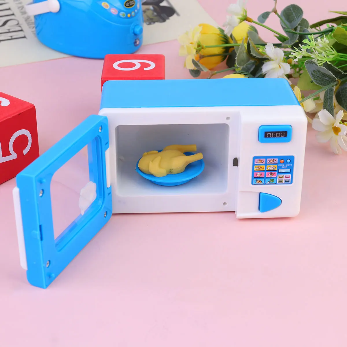 Children Pretend Play Toy Kids Educational Playset Toy Simulative Home Appliances Plaything (Blue Microwave Without ) 
Children Pretend Play Toy Kids Educational Playset Toy Simulative Home Appliances Plaything (Blue Microwave Without )