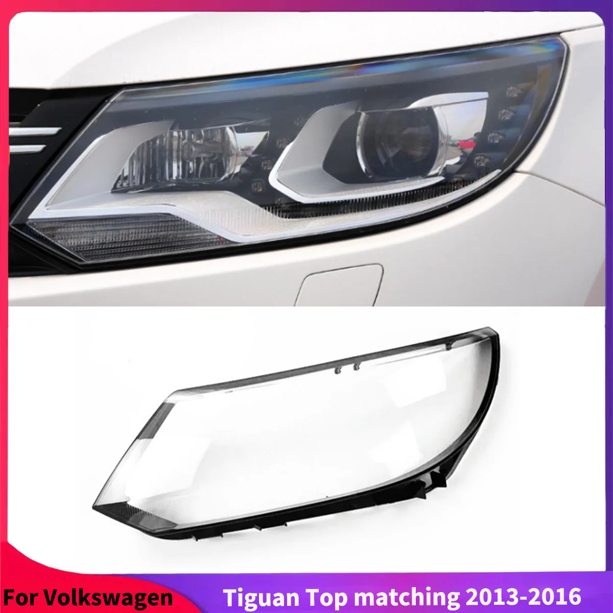 For Volkswagen Tiguan Top Matching 2013-2016 Car Front Headlight Transparent Glass Headlamps Lamp Shell Accessories Lamp Hoods
For Volkswagen Tiguan Top Matching 2013-2016 Car Front Headlight Transparent Glass Headlamps Lamp Shell Accessories Lamp Hoods