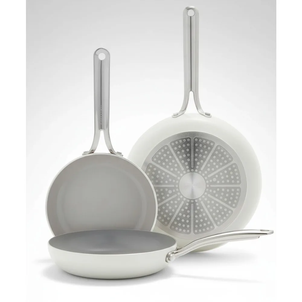 8” & 10” PFAS-Free Ceramic Nonstick Frying Pan Set, Induction Ready, Oven Safe - Perfect for First Home Cooks
8” & 10” PFAS-Free Ceramic Nonstick Frying Pan Set, Induction Ready, Oven Safe - Perfect for First Home Cooks