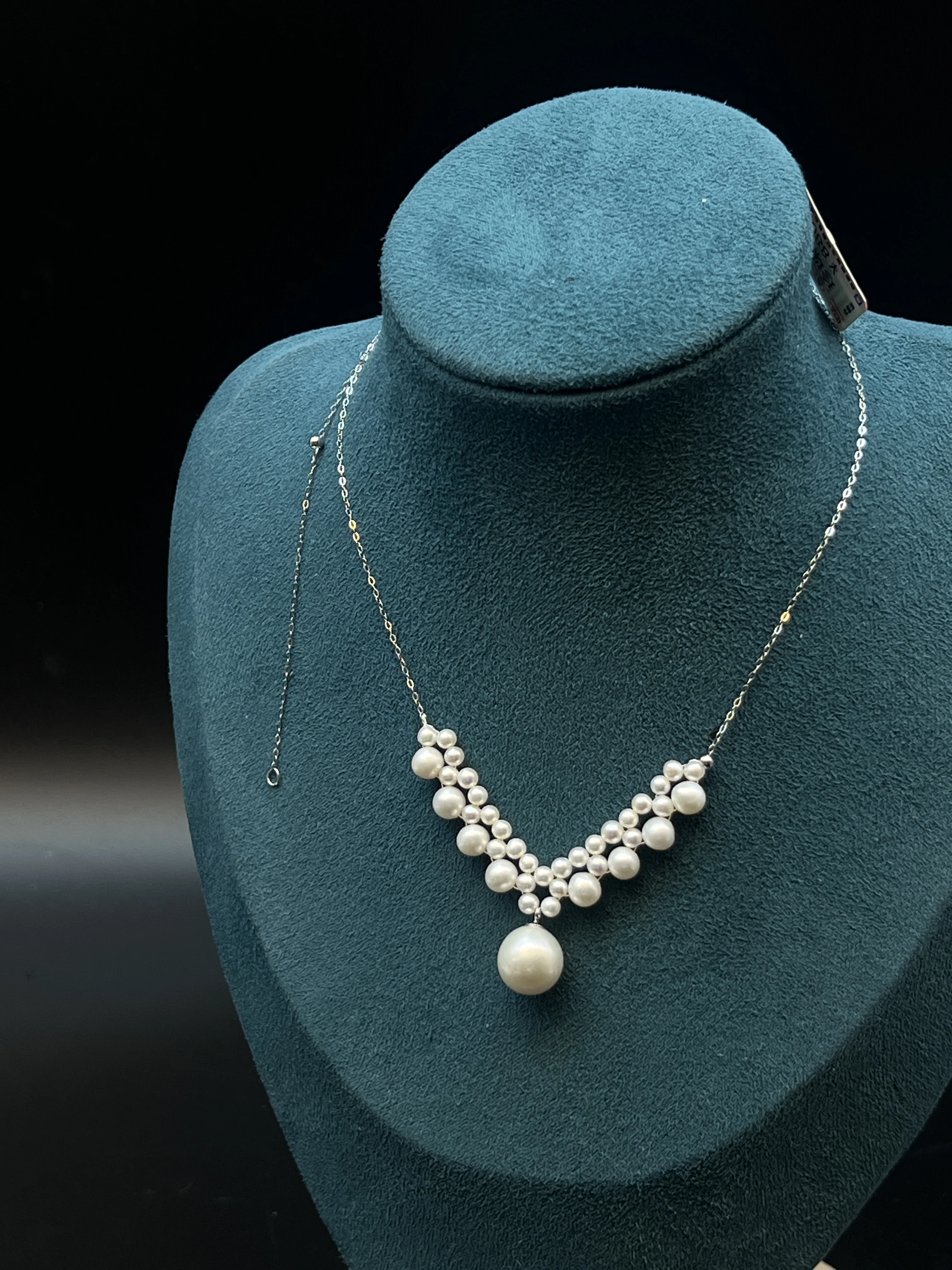 Natural Freshwater Pearl Necklace with Large Drop Pearl Pendant Adjustable Chain Copper Alloy Women's Fashion Jewelry
Natural Freshwater Pearl Necklace with Large Drop Pearl Pendant Adjustable Chain Copper Alloy Women's Fashion Jewelry