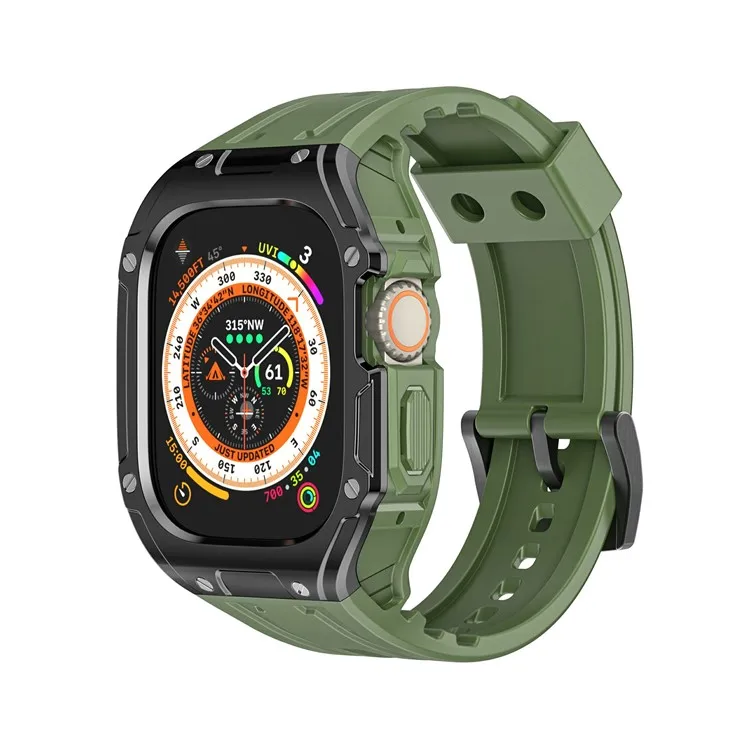 For Apple Watch Ultra 49mm / Ultra 2 49mm TPU Watch Band+Case Integrated Design - Olive Green+Black
For Apple Watch Ultra 49mm / Ultra 2 49mm TPU Watch Band+Case Integrated Design - Olive Green+Black