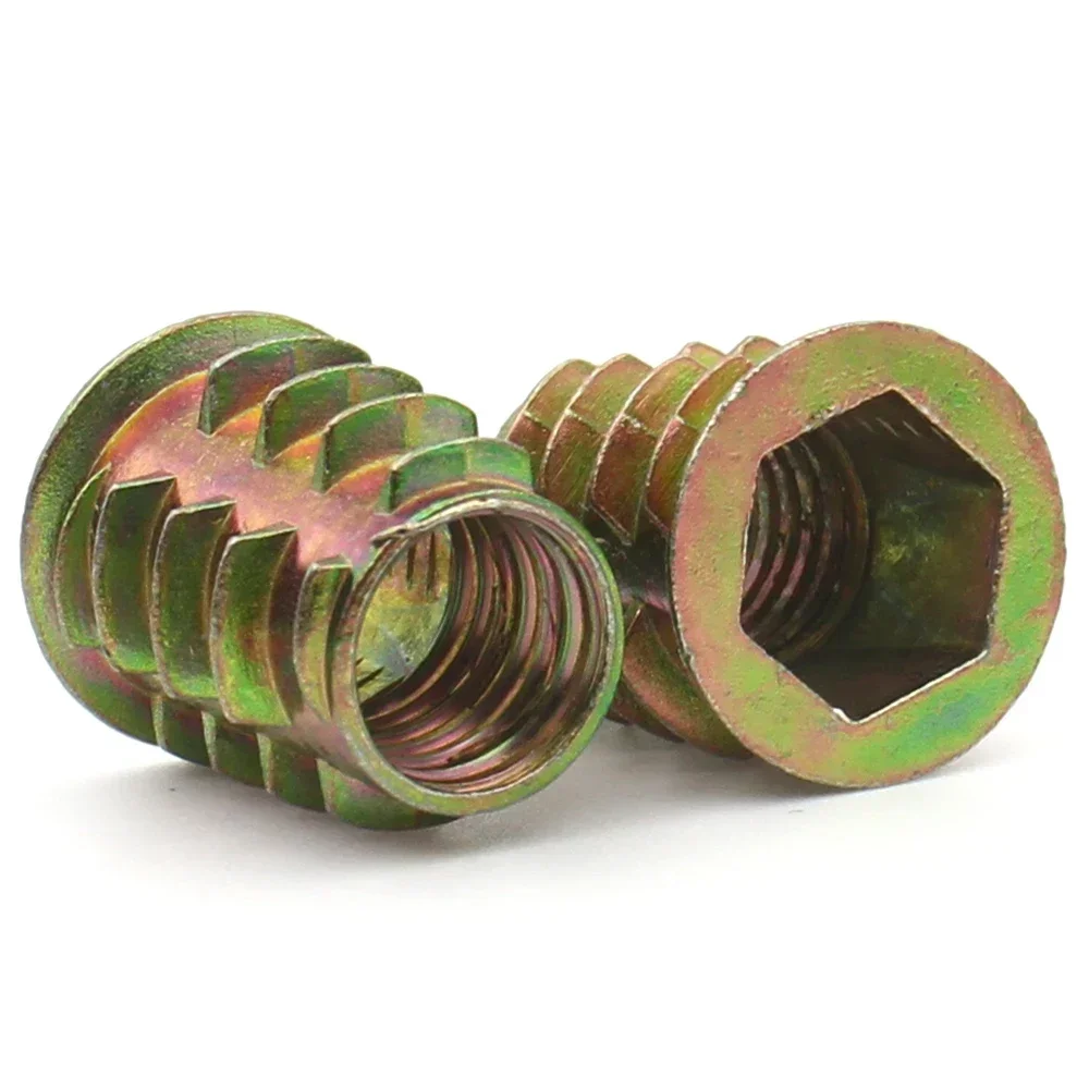 Zinc Alloy Wood Thread Insert Nut Flanged Hex Drive Design M4 To M10 Furniture Connection Fastener Nuts
Zinc Alloy Wood Thread Insert Nut Flanged Hex Drive Design M4 To M10 Furniture Connection Fastener Nuts