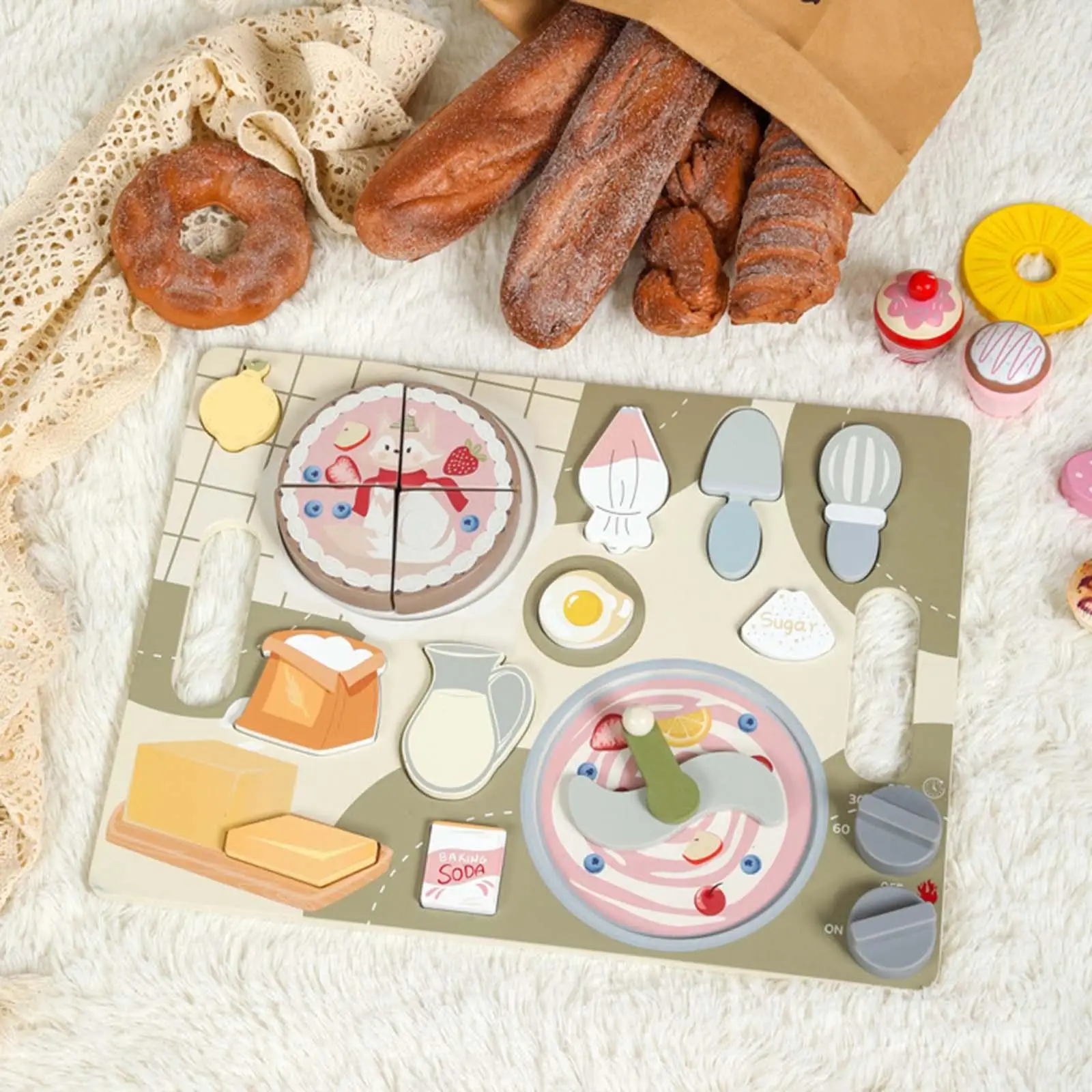 Wooden Play Cooking Set, Play Kitchen Accessories, Pretend Play Kitchen Toy for Children
Wooden Play Cooking Set, Play Kitchen Accessories, Pretend Play Kitchen Toy for Children