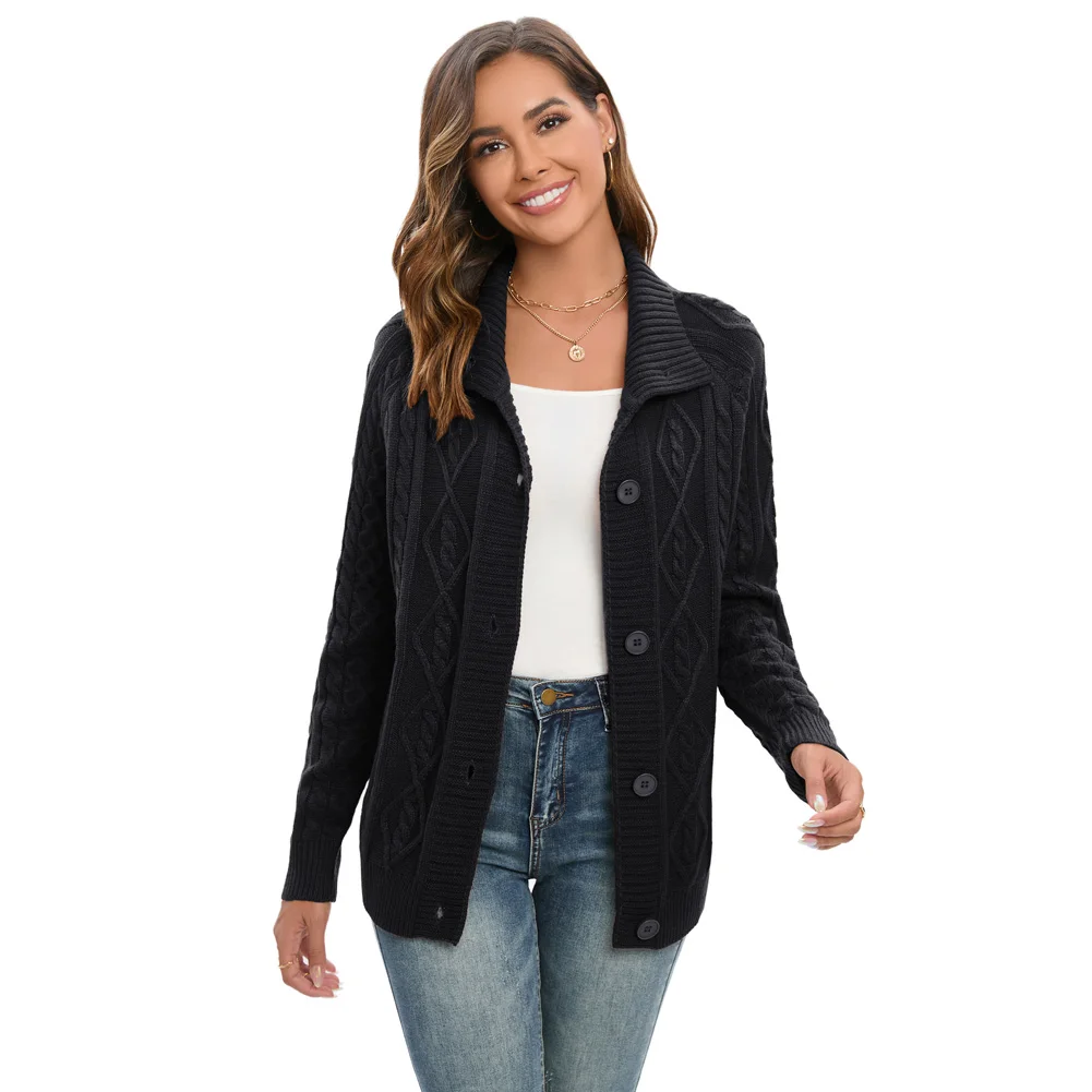 Grace Karin Women Cardigan Sweater Stand Collar Long Raglan Sleeve Button-up Knitwear Solid Ultra-thick Overcoat Thermal Wear
Grace Karin Women Cardigan Sweater Stand Collar Long Raglan Sleeve Button-up Knitwear Solid Ultra-thick Overcoat Thermal Wear