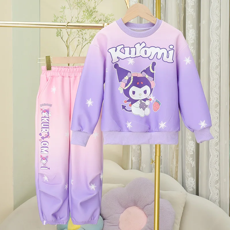 2024 Sanrio Kawaii Kuromi Anime Long-Sleeved T-Shirt Pants Girl Heart Cute Cartoon Children Fashion Casual Clothes Gift for Kid
2024 Sanrio Kawaii Kuromi Anime Long-Sleeved T-Shirt Pants Girl Heart Cute Cartoon Children Fashion Casual Clothes Gift for Kid