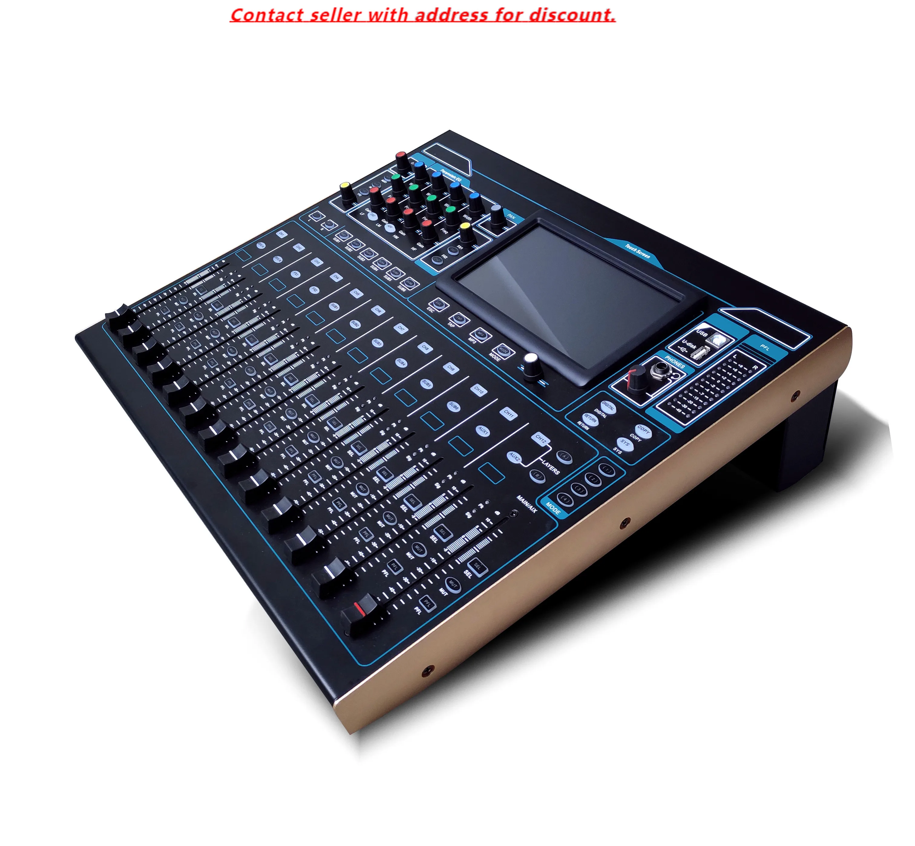 VX-20 Professional Audio Mixer DJ Sound System USB Live Mixer Console With Tuner For Live Performances And Events
VX-20 Professional Audio Mixer DJ Sound System USB Live Mixer Console With Tuner For Live Performances And Events
