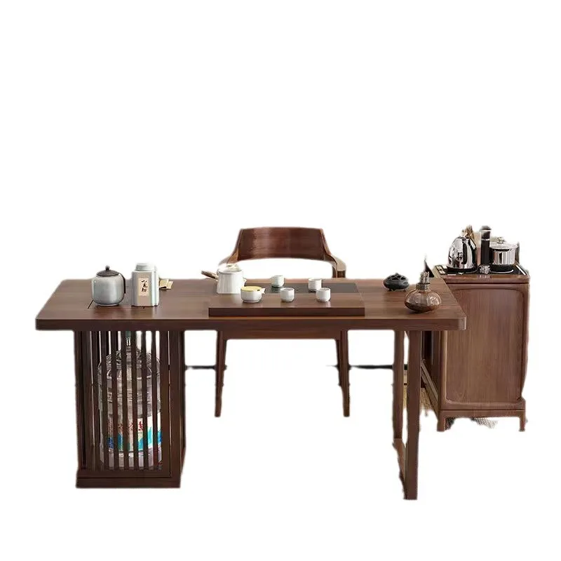 New Chinese-style household balcony tea table Small new Chinese-style solid wood kettle Embedded leisure tea table and chair com
New Chinese-style household balcony tea table Small new Chinese-style solid wood kettle Embedded leisure tea table and chair com