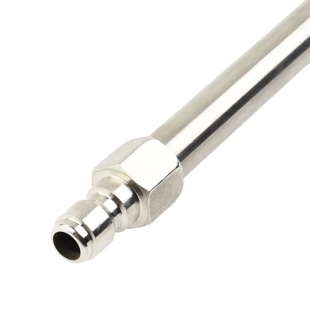 Удлинительная трубка Мойка высокого давления Быстроразъемный удлинитель Из нержавеющей стали Деревянные щели 5 различных моделей распыления
Удлинительная трубка Мойка высокого давления Быстроразъемный удлинитель Из нержавеющей стали Деревянные щели 5 различных моделей распыления