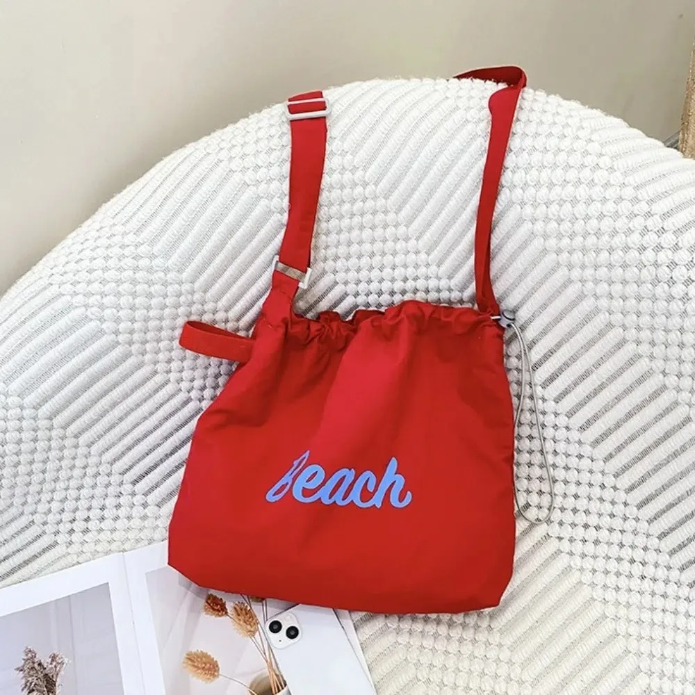 Commute Letter Printing Bag Tote Bag Korean Style Single Shoulder Crossbody Bag Terylene Ins Drawstring Shoulder Bag Sports
Commute Letter Printing Bag Tote Bag Korean Style Single Shoulder Crossbody Bag Terylene Ins Drawstring Shoulder Bag Sports