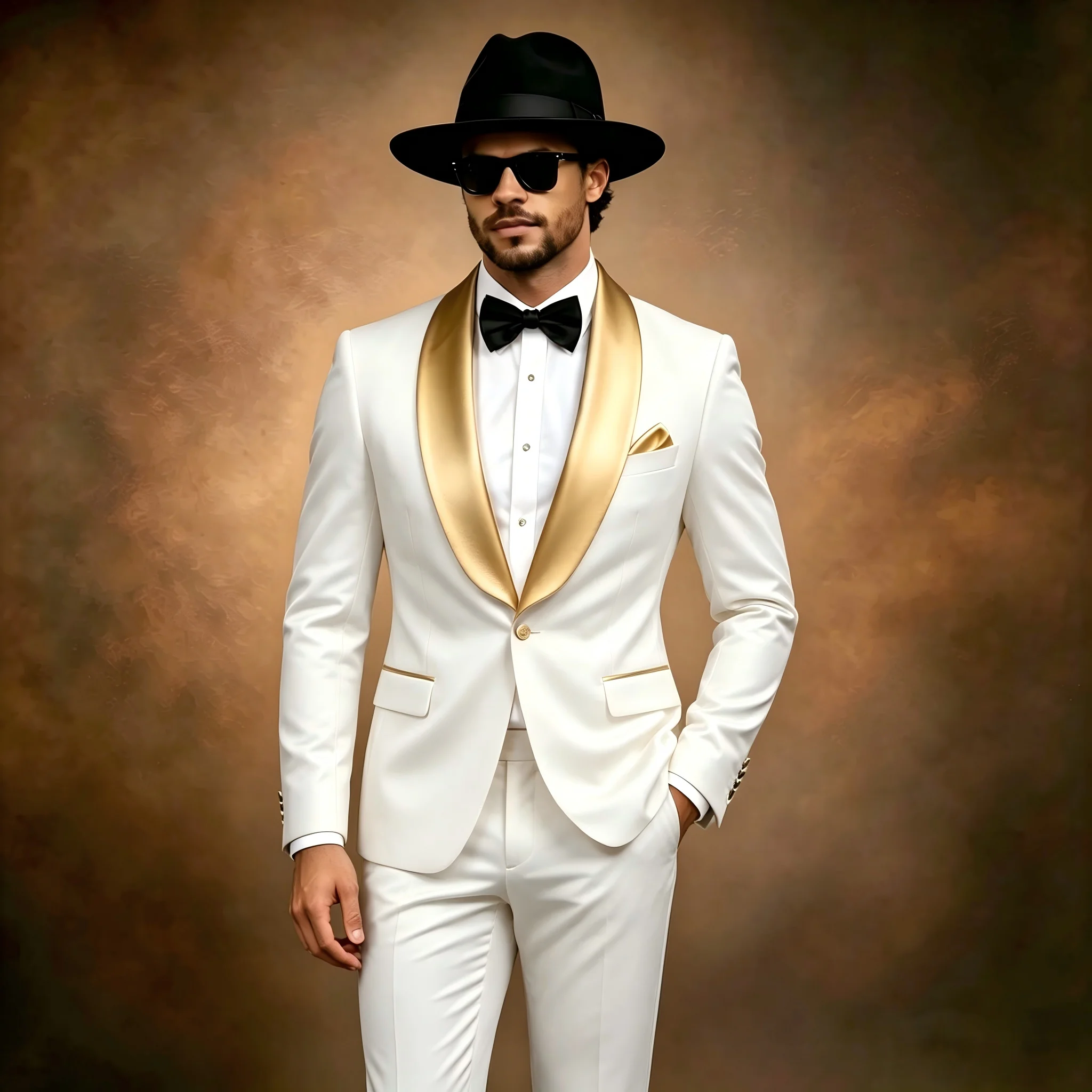 Formal White Wedding Men Suits for Groom Tuxedo 2 Pcs Gold Satin Shawl Lapel Slim Fit Male Party Suit Jacket with Pants 2026
Formal White Wedding Men Suits for Groom Tuxedo 2 Pcs Gold Satin Shawl Lapel Slim Fit Male Party Suit Jacket with Pants 2026