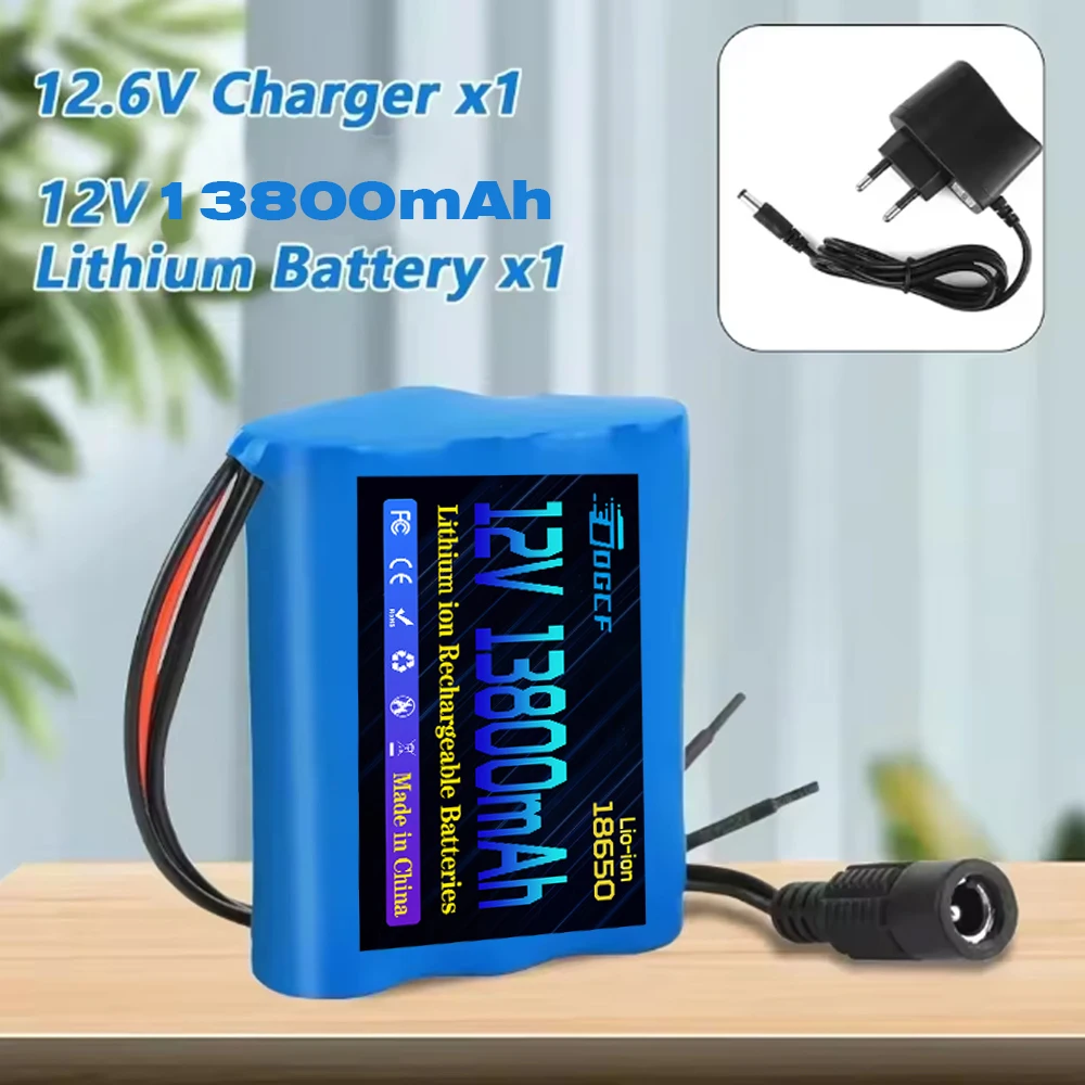100% New 3S1P Protection Plate12V Battery Pack 12V 13800mAh 18650 Lithium ion DC 12.6V Super Rechargeable Battery + Charger
100% New 3S1P Protection Plate12V Battery Pack 12V 13800mAh 18650 Lithium ion DC 12.6V Super Rechargeable Battery + Charger