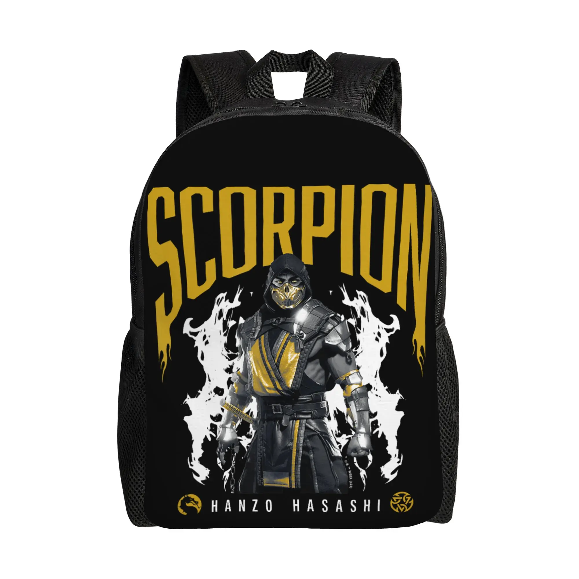 Mortal Kombat Scorpion Hanzo Hasashi Backpack for Men Women Cool High School Daypack Laptop Computer Canvas Bags Gift
Mortal Kombat Scorpion Hanzo Hasashi Backpack for Men Women Cool High School Daypack Laptop Computer Canvas Bags Gift