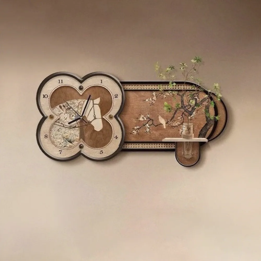 Vintage Large Wall Clocks Decorative Paintings Noiseless Luxury Living Room Clock Wall Hanging Accessories for Home Decor
Vintage Large Wall Clocks Decorative Paintings Noiseless Luxury Living Room Clock Wall Hanging Accessories for Home Decor