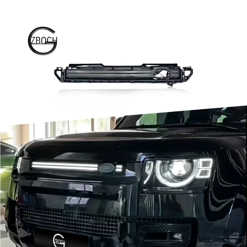 Car grill for Land Rover Defender 90 110 2020-2023 Upgrade Grille With Led Light Auto Parts Front Grille Light 
Car grill for Land Rover Defender 90 110 2020-2023 Upgrade Grille With Led Light Auto Parts Front Grille Light
