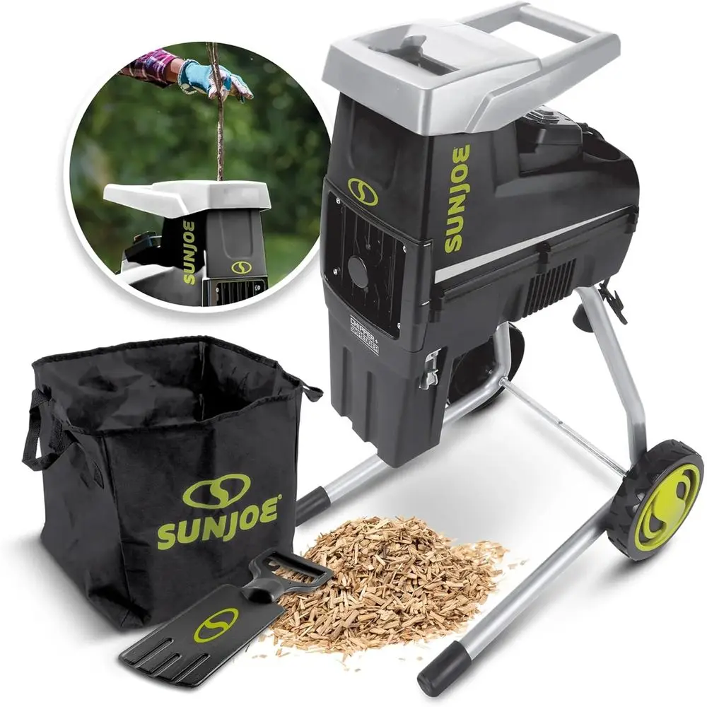 Whisper-Quiet 15-Amp Electric Wood Chipper with Bag for Yard Waste, 1.7 Chop Diameter, Black
Whisper-Quiet 15-Amp Electric Wood Chipper with Bag for Yard Waste, 1.7 Chop Diameter, Black