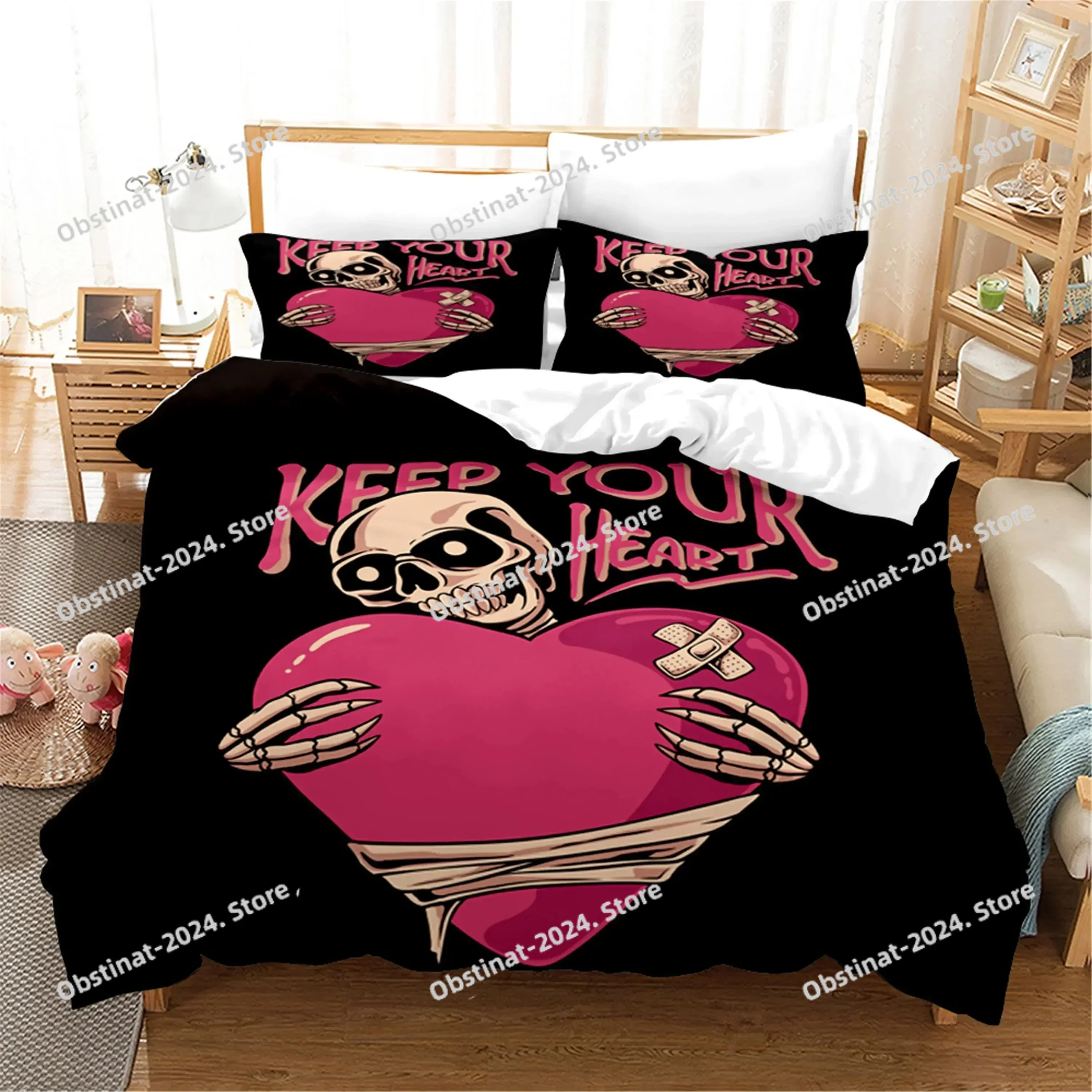 3D Printed Skull Bedding Set Pillowcase Cyber Love Duvet Cover Double Twin Full Queen King Adult Kids Bedclothes Quilt Cover
3D Printed Skull Bedding Set Pillowcase Cyber Love Duvet Cover Double Twin Full Queen King Adult Kids Bedclothes Quilt Cover