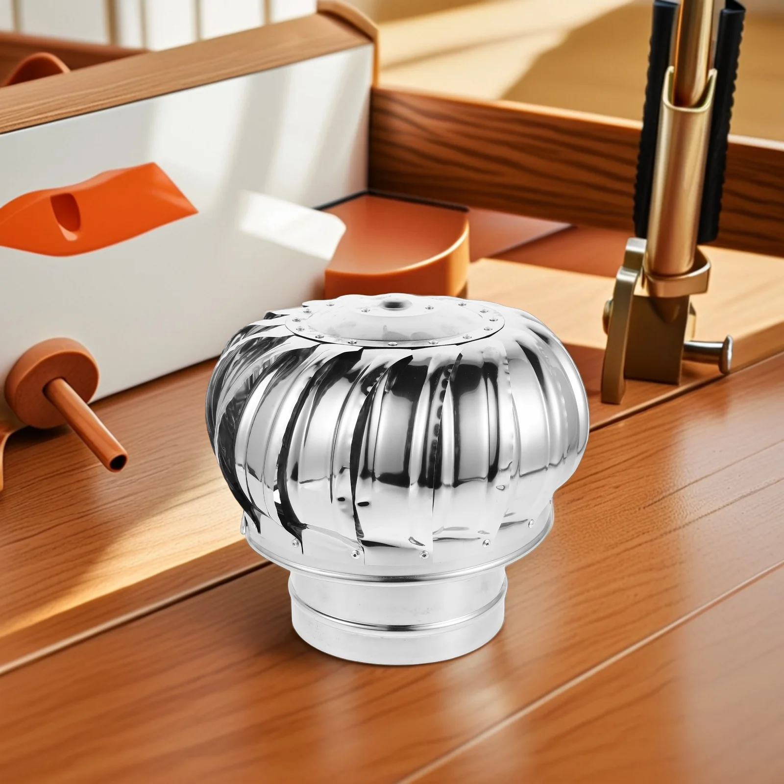 600 Type Roof Exhaust Vent Turbine Chimney Cap Ventilation Outlet Rainproof Metal Hood Home Supply Stove Smokestack
600 Type Roof Exhaust Vent Turbine Chimney Cap Ventilation Outlet Rainproof Metal Hood Home Supply Stove Smokestack