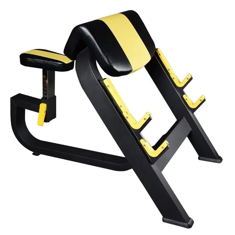Commercial Gym Plate Loaded Machine Body Exercise Seated Preacher Curl Bench for Biceps Curl Training
Commercial Gym Plate Loaded Machine Body Exercise Seated Preacher Curl Bench for Biceps Curl Training