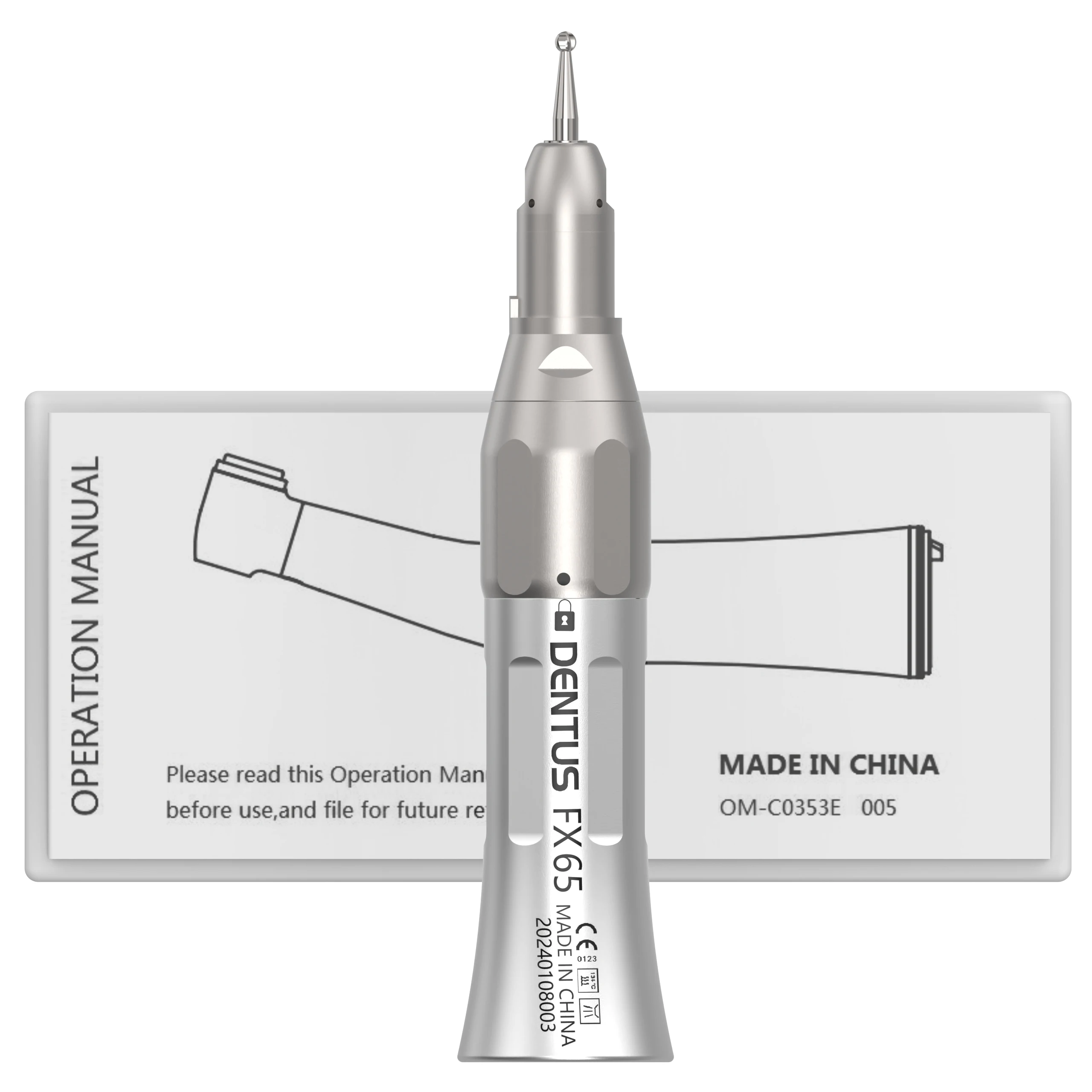 Dental FX65 Contra Angle Straight Head Low Speed Handpiece Air Turbine Push Botton With Ball Bearing Dental Electric Motor
Dental FX65 Contra Angle Straight Head Low Speed Handpiece Air Turbine Push Botton With Ball Bearing Dental Electric Motor
