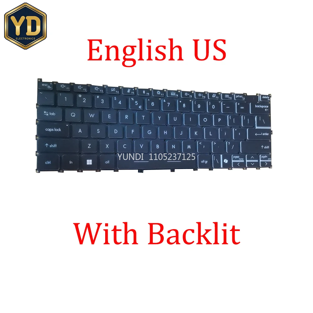 YD Black Laptop Backlit Keyboard For MSI Stealth 14 AI Studio A1V A1VEG A1VFG A1VGG English US Without Frame New
YD Black Laptop Backlit Keyboard For MSI Stealth 14 AI Studio A1V A1VEG A1VFG A1VGG English US Without Frame New