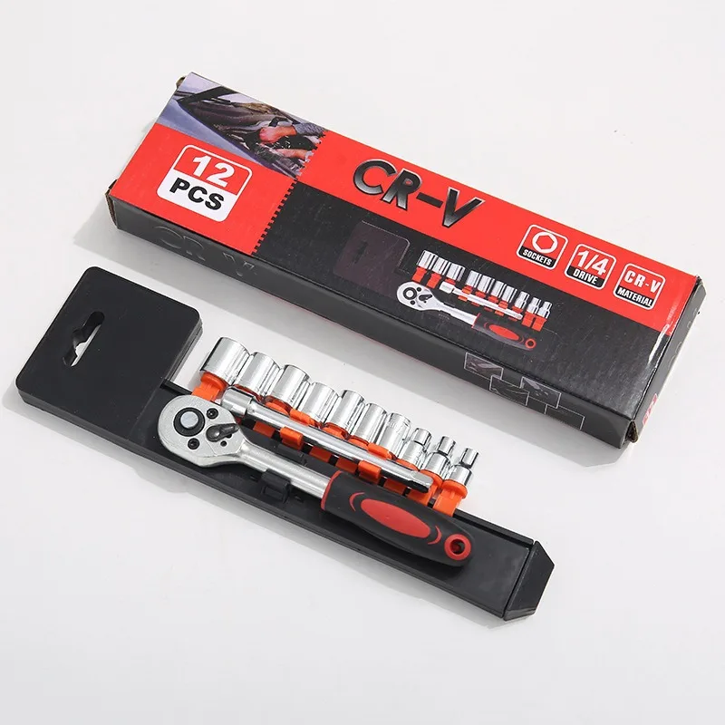 12PCS Hex Socket Wrench Set with Ratchet Handle for Automotive Motorcycle Repair & Home DIY Tools Kit for EU & US
12PCS Hex Socket Wrench Set with Ratchet Handle for Automotive Motorcycle Repair & Home DIY Tools Kit for EU & US