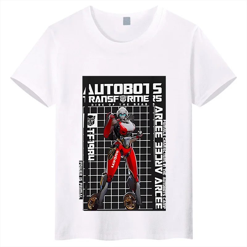 Детская футболка с мультяшным принтом Трансформеры Арси, из чистого хлопка, с короткими рукавами, удобная, для родителей и детей.
Детская футболка с мультяшным принтом Трансформеры Арси, из чистого хлопка, с короткими рукавами, удобная, для родителей и детей.