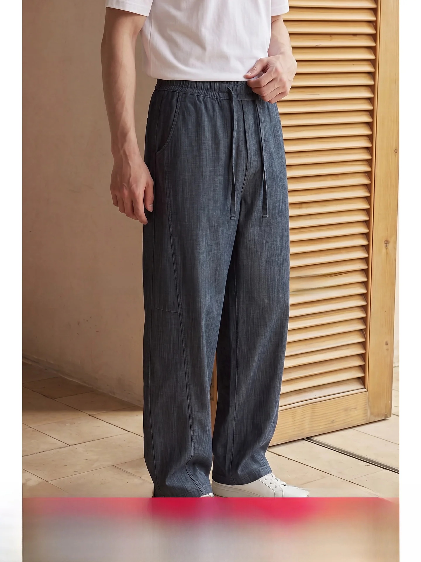 UADER Men's Casual Straight Leg Trousers Breathable Cool Feeling Lyocell Linen Summer Long Pants Comfortable Loose Fit Pants
UADER Men's Casual Straight Leg Trousers Breathable Cool Feeling Lyocell Linen Summer Long Pants Comfortable Loose Fit Pants