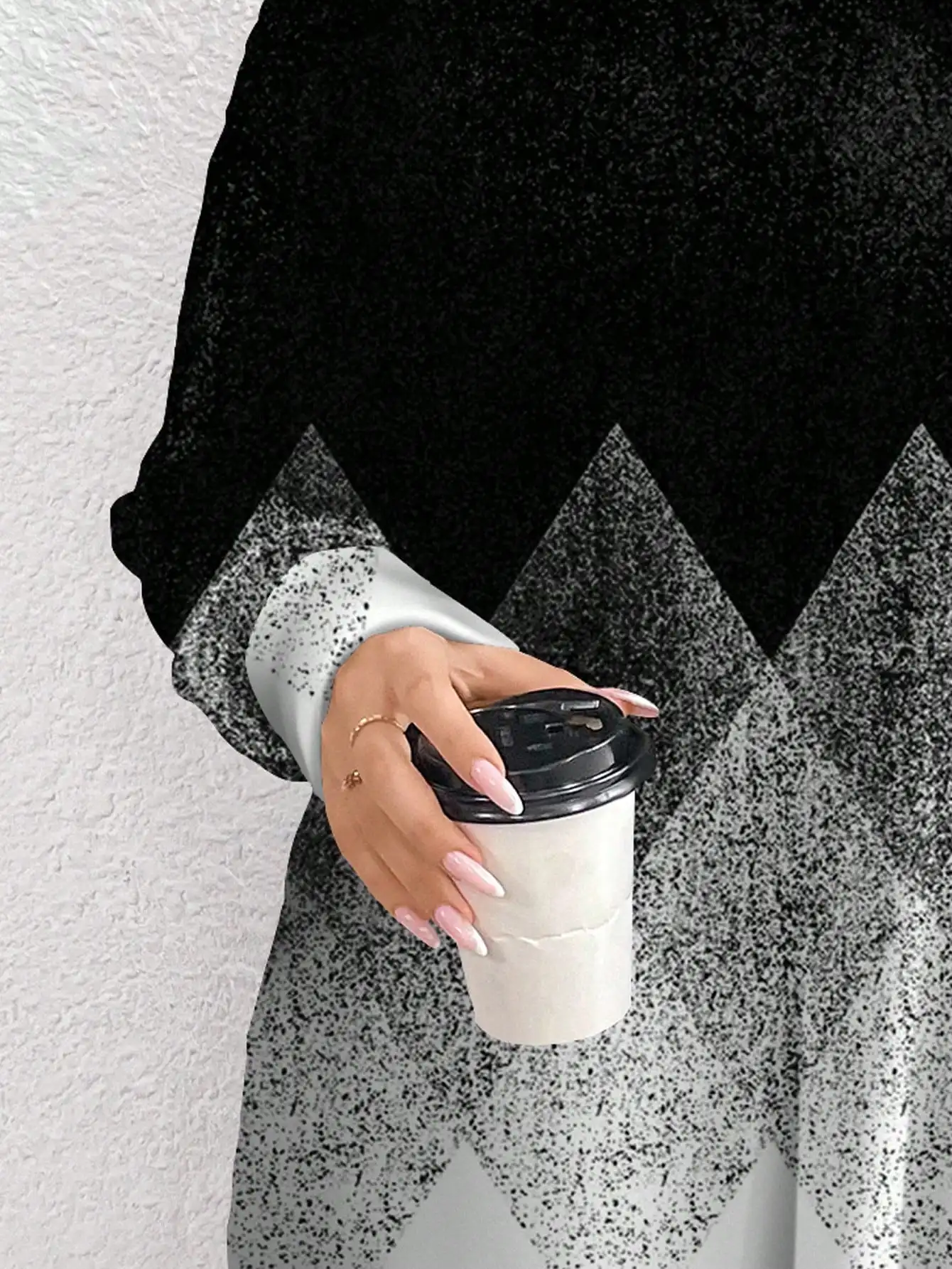 Casual Minimalist Geometric Print Plus Size High Neck Long T-Shirt For Women
Casual Minimalist Geometric Print Plus Size High Neck Long T-Shirt For Women