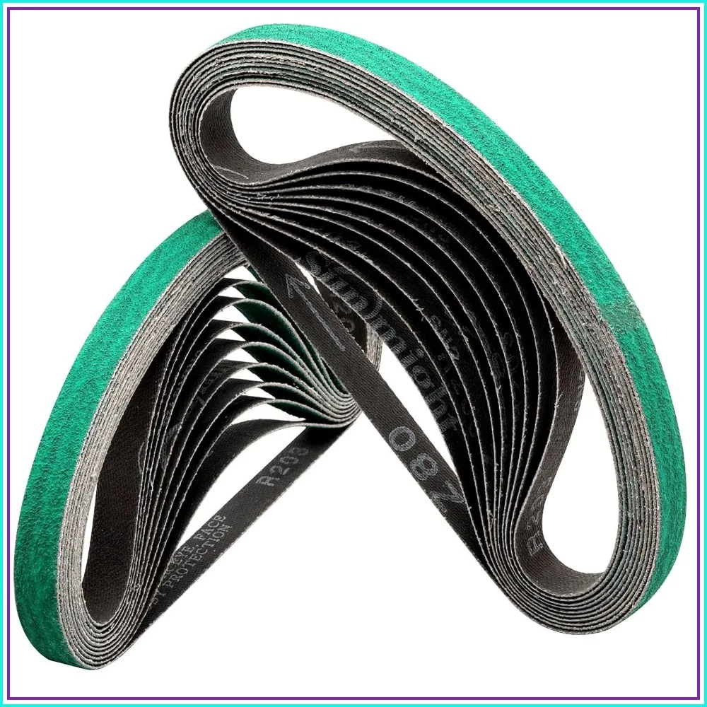 1/2 x 18 Inch Sanding Belts, 20-Pack 80 Grit Zirconia for File Sander
1/2 x 18 Inch Sanding Belts, 20-Pack 80 Grit Zirconia for File Sander