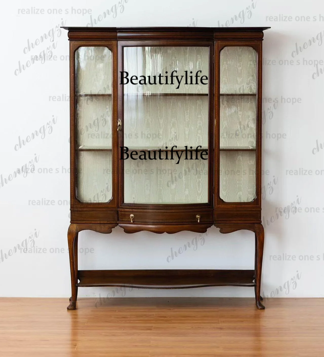 Medieval solid wood wine cabinet, living room glass display cabinet, floor-to-ceiling retro wall storage side cabinet
Medieval solid wood wine cabinet, living room glass display cabinet, floor-to-ceiling retro wall storage side cabinet