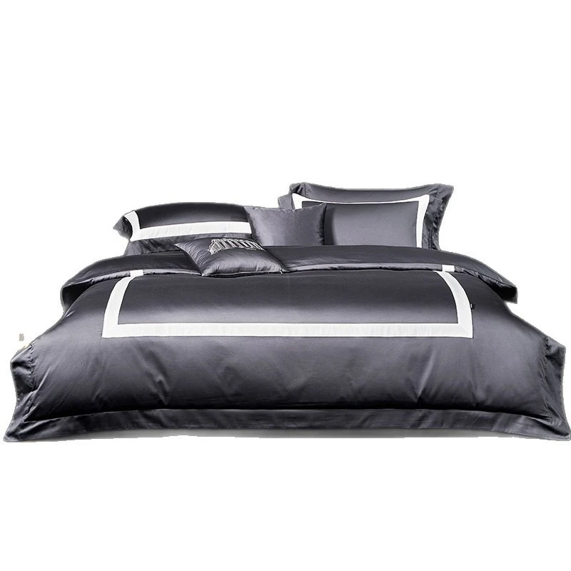 High luxury and noble dark night ebony horse cotton four-piece set, quilt cover pure cotton three-piece set
High luxury and noble dark night ebony horse cotton four-piece set, quilt cover pure cotton three-piece set