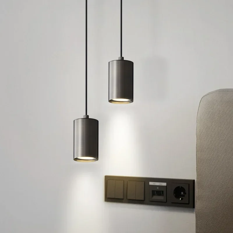Modern Cylindrical LED Pendant Light 110v 220v Bedside Chandelier Copper Spotlight Hanging Lamp for Bedroom Dining Room Kitchen
Modern Cylindrical LED Pendant Light 110v 220v Bedside Chandelier Copper Spotlight Hanging Lamp for Bedroom Dining Room Kitchen