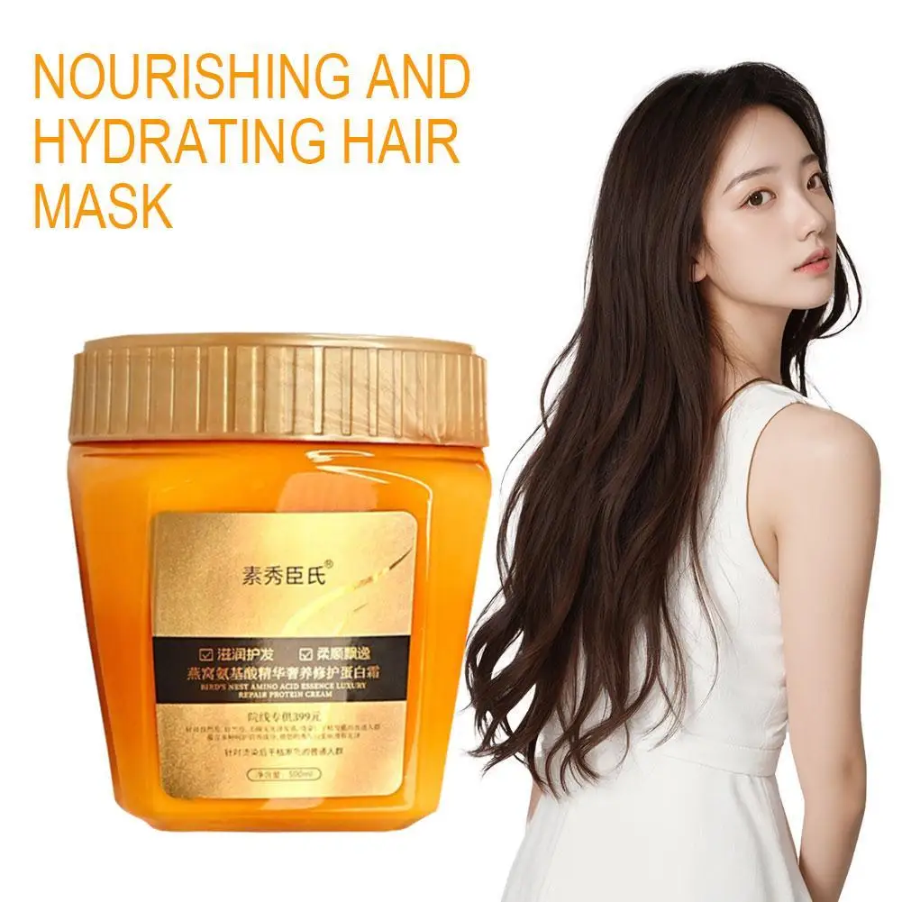 500ML Hair Repairs Hair Mask Biotin Collagen Keratin Treatment Hairs Conditioner Hair Essential Oil Nourishing for Dry Damaged
500ML Hair Repairs Hair Mask Biotin Collagen Keratin Treatment Hairs Conditioner Hair Essential Oil Nourishing for Dry Damaged