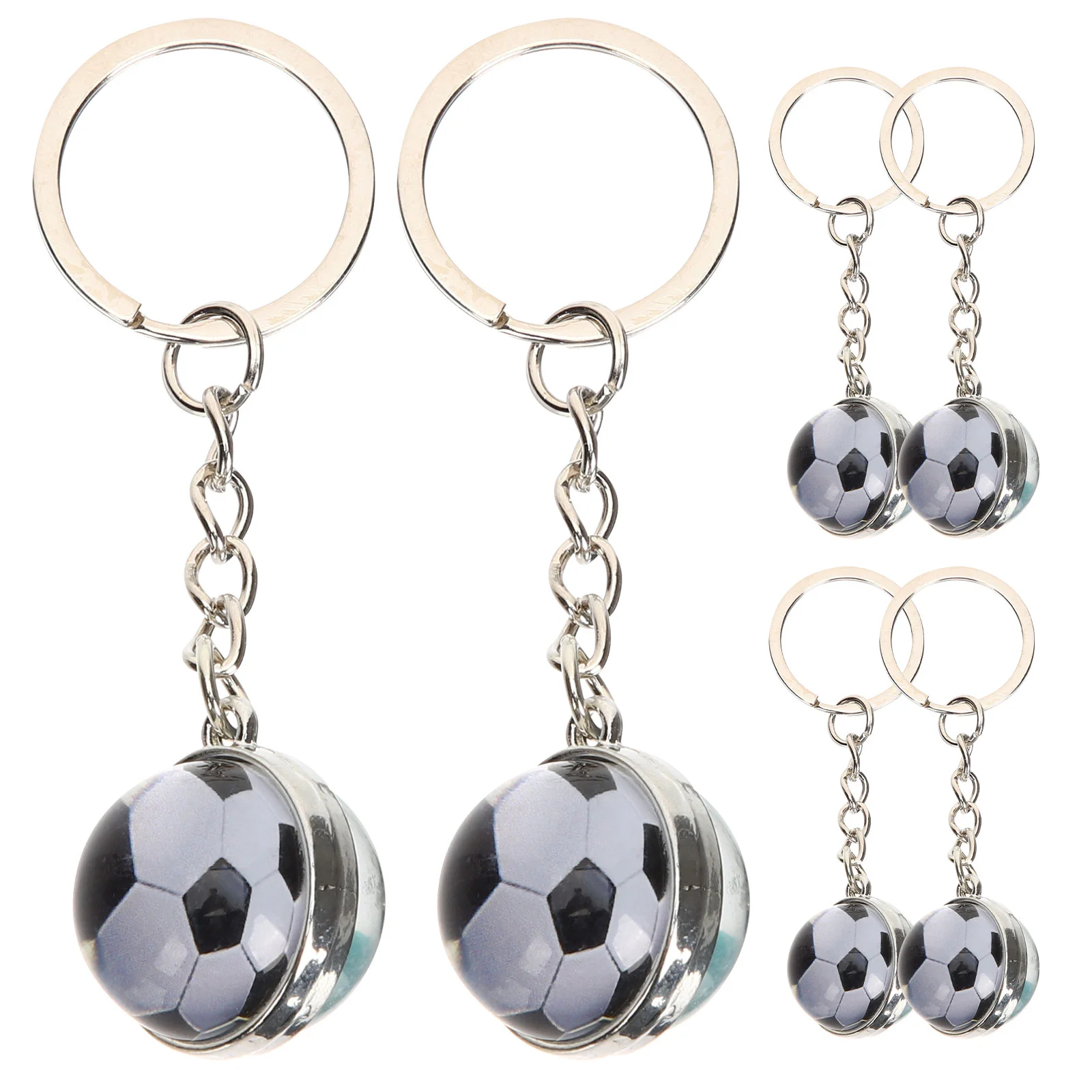 6 Pcs Football Key Ring Creative Keychains Pendant Backpack Gift Sports Glass for Soccer Player Lovers
6 Pcs Football Key Ring Creative Keychains Pendant Backpack Gift Sports Glass for Soccer Player Lovers