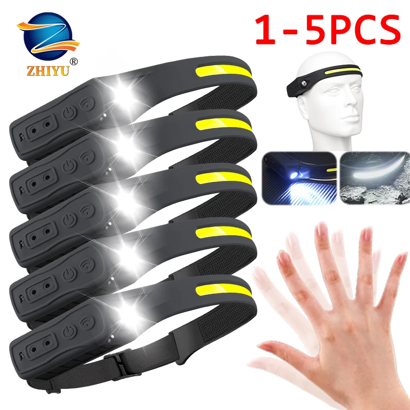 Powerful COB LED Induction Headlamp Built-in Battery USB Rechargeable Head Flashlight Outdoor Camping Fishing Riding Headlight
Powerful COB LED Induction Headlamp Built-in Battery USB Rechargeable Head Flashlight Outdoor Camping Fishing Riding Headlight