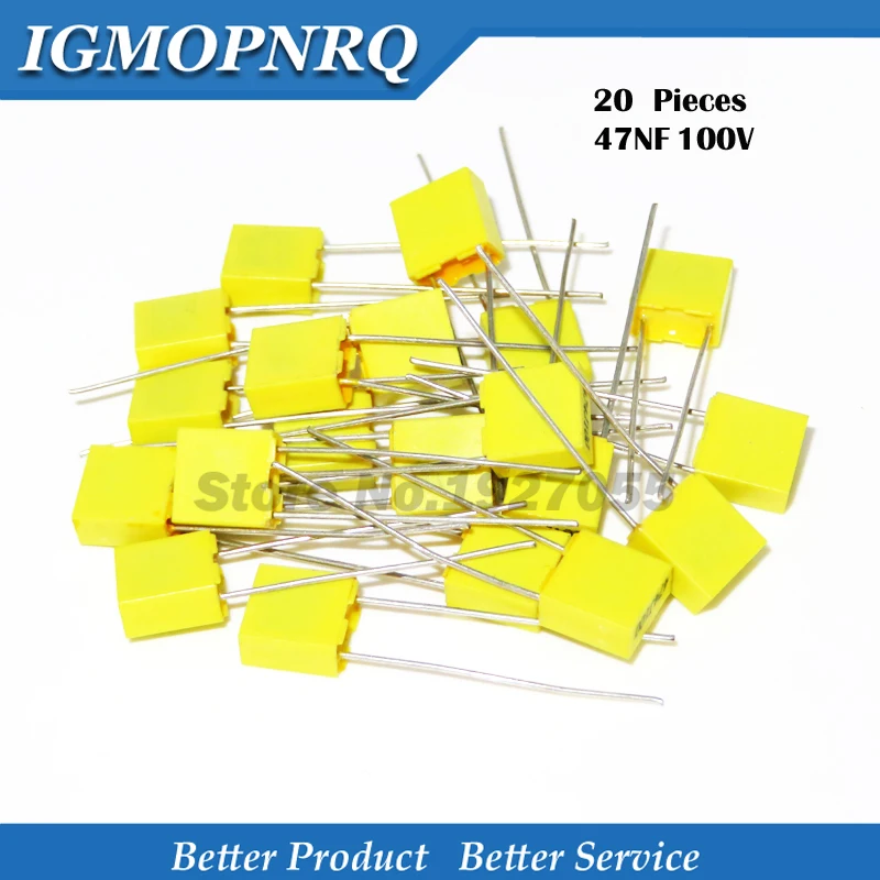 20PCS Correction capacitor 47NF 473J 100V 5mm Polypropylene Safety Plastic Film Capacitor New
20PCS Correction capacitor 47NF 473J 100V 5mm Polypropylene Safety Plastic Film Capacitor New