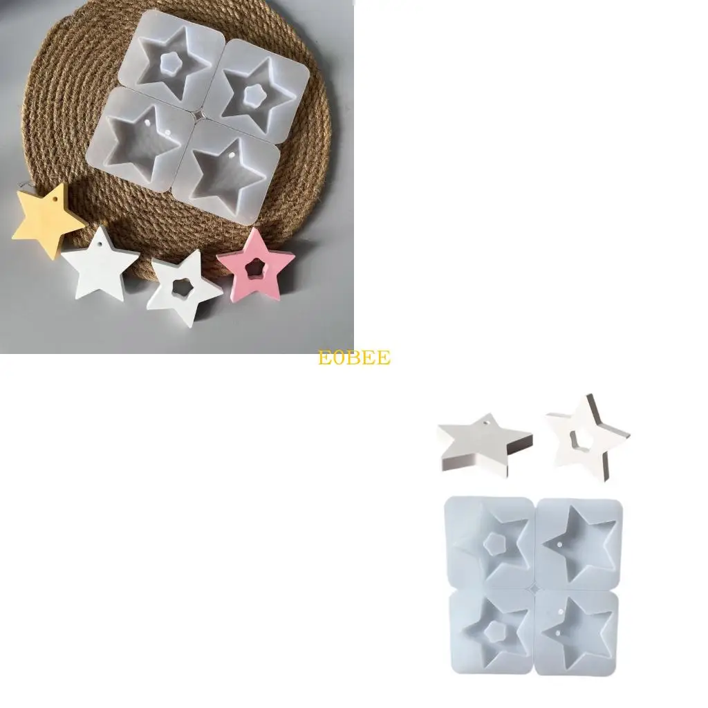 E0BE Silicone Large Star Pendant Mold For Resin Jewelry Crafting And DIY Car Wall Hanging Decorations
E0BE Silicone Large Star Pendant Mold For Resin Jewelry Crafting And DIY Car Wall Hanging Decorations
