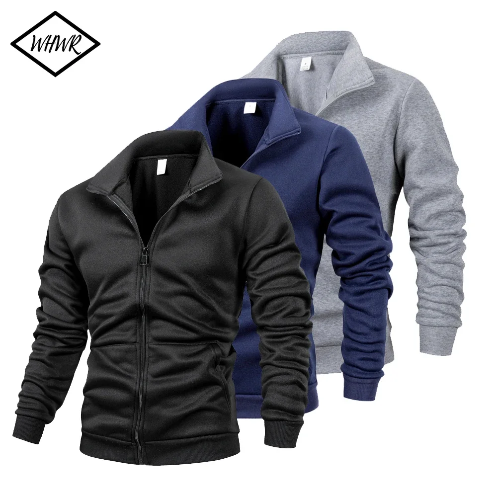 Мужская куртка на молнии, однотонная повседневная бейсбольная водолазка, кардиган с длинными рукавами, толстовки для бега на открытом воздухе, модные пальто
Мужская куртка на молнии, однотонная повседневная бейсбольная водолазка, кардиган с длинными рукавами, толстовки для бега на открытом воздухе, модные пальто