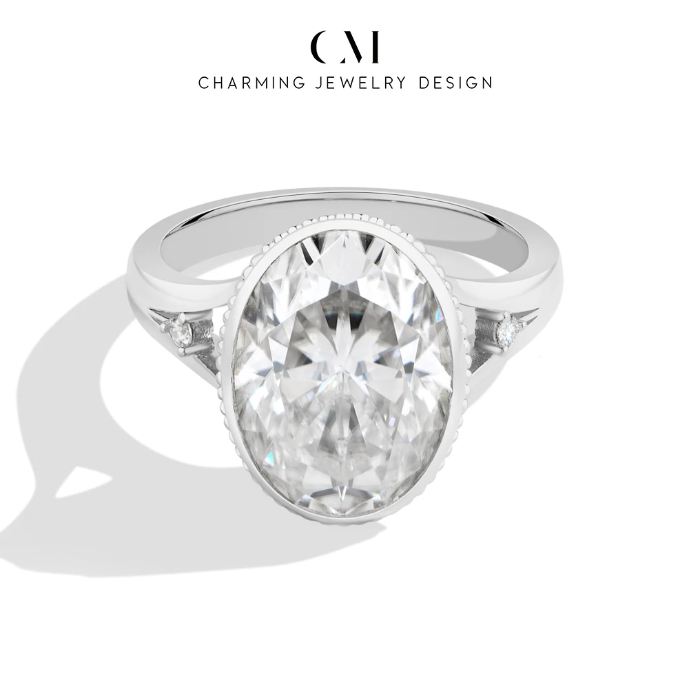 CHARMING Vintage Sparkling Oval Cut 10CT Moissanite Ring S925 Silver for Women party Birthday Promise Gifts Anniversary Wedding
CHARMING Vintage Sparkling Oval Cut 10CT Moissanite Ring S925 Silver for Women party Birthday Promise Gifts Anniversary Wedding