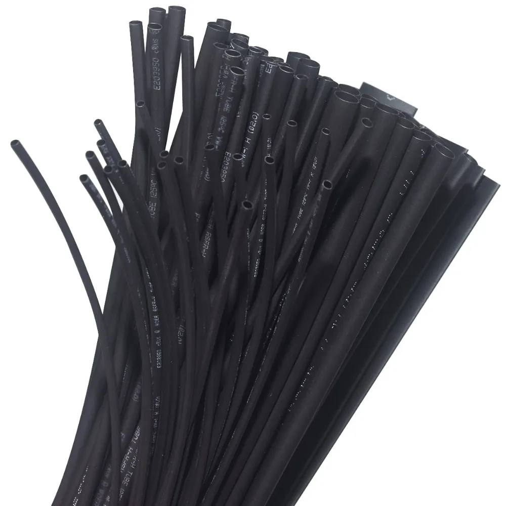 100ft Black Heat Shrink Kit 2to1 Ratio Single Wall Non Adhesive 1mm to 10mm
100ft Black Heat Shrink Kit 2to1 Ratio Single Wall Non Adhesive 1mm to 10mm