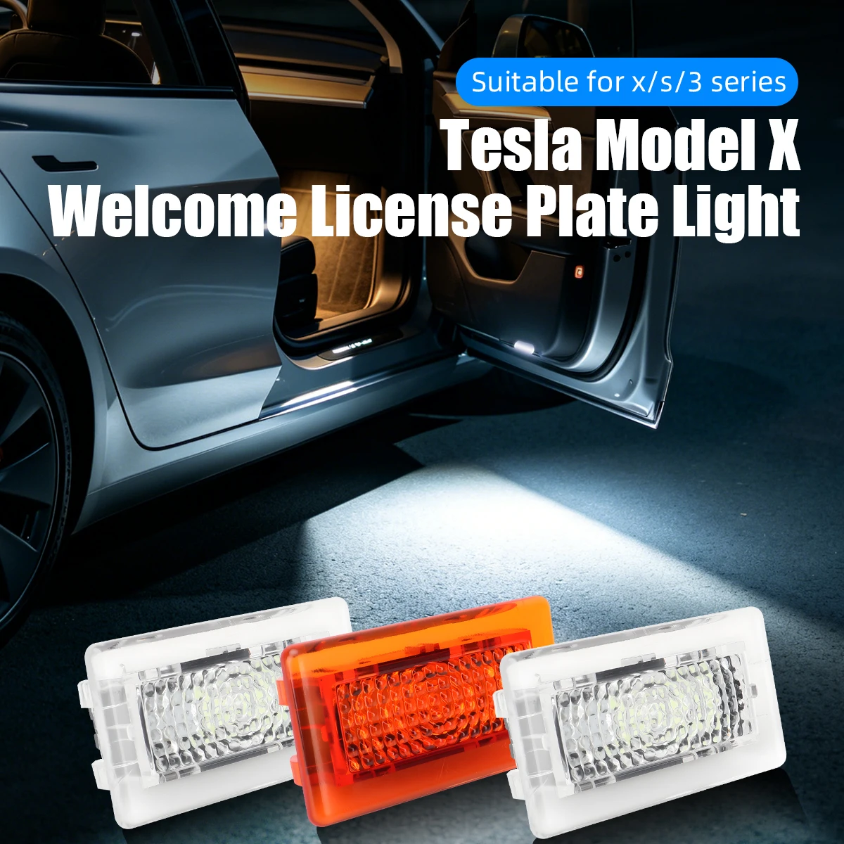 2PCS Compatible For Tesla Model X S 3 Vehicle Rear LED License Number Plate Light High Brightness Auto Signal Light Amber
2PCS Compatible For Tesla Model X S 3 Vehicle Rear LED License Number Plate Light High Brightness Auto Signal Light Amber