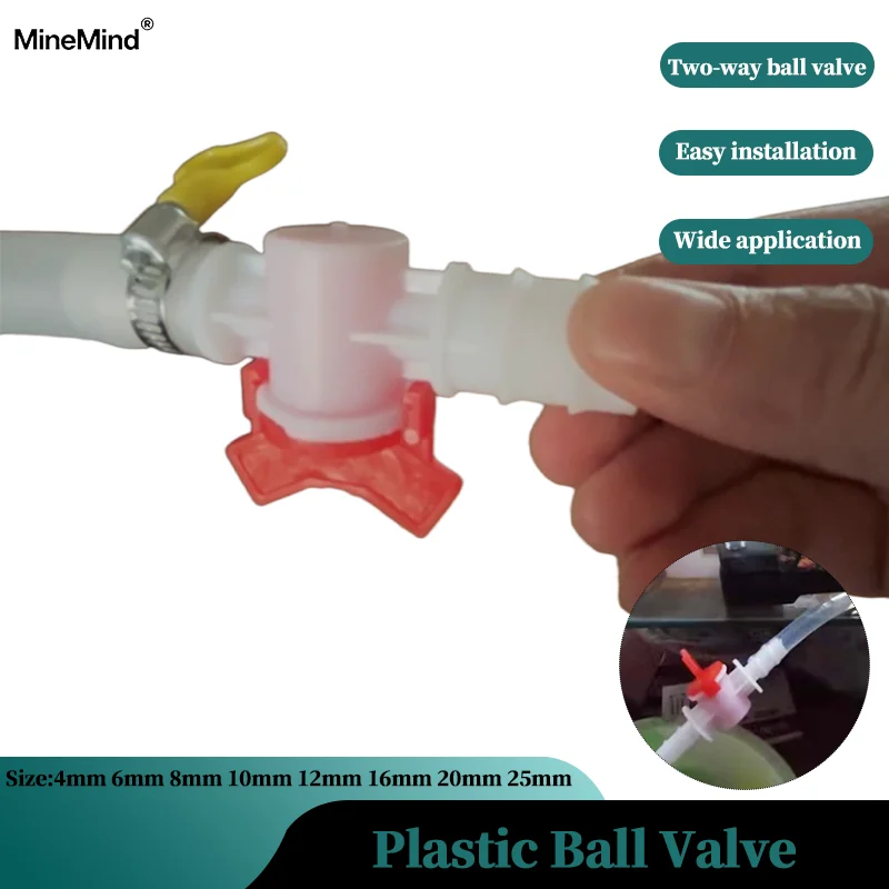 2/5/10P 4mm 6mm 8mm 10mm 12mm 16mm 20mm 25mm PVC Hose Barb Two Way Plastic Ball Valve Aquarium Garden Micro Irrigation Connector
2/5/10P 4mm 6mm 8mm 10mm 12mm 16mm 20mm 25mm PVC Hose Barb Two Way Plastic Ball Valve Aquarium Garden Micro Irrigation Connector