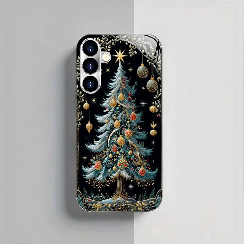 Colorful Christmas Tree Pattern Electroplated Glass Phone Case,suitable for Samsung S26/S25/S24/S23/S22/S21/S20 and other models
Colorful Christmas Tree Pattern Electroplated Glass Phone Case,suitable for Samsung S26/S25/S24/S23/S22/S21/S20 and other models
